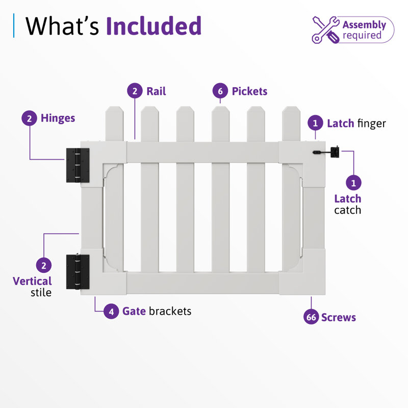 WamBam No-Dig Fence 33.5in H x 42in W (1 Gate) No Dig WamBam Newport